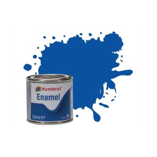 Humbrol AQ0014 Enamel Paint: 14 French Blue Gloss (50 ml)