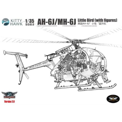 Kitty Hawk/Zimi Model 50004 AH-6J/MH-6J Little Bird w/Figures