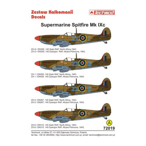 Techmod 72019 Spitfire IX
