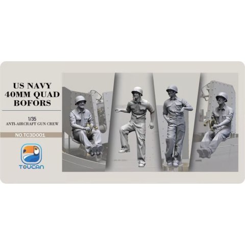 Zimi Model Toucan 3D001 Anti-Aircraft Gun Crew
