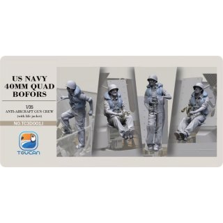 Zimi Model Toucan 3D001J Anti-Aircraft Gun Crew (with Life Jacket)