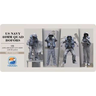 Zimi Model Toucan 3D002J Anti-Aircraft Gun Crew (with Life Jacket)