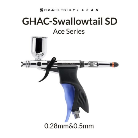 Gaahleri 43080 Ace Series GHAC-Swallowtail SD & Plaban 0,28 & 0,5 mm Airbrush