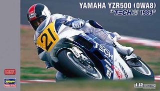 Hasegawa 21708 Yamaha YZR500 (OWA8) Tech 21 1989 1/12