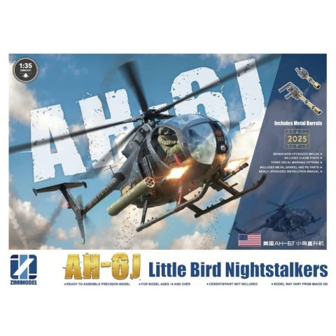 Kitty Hawk/Zimi Model 50001 AH-6J Little Bird Nightstalkers w/ Metal Barrels