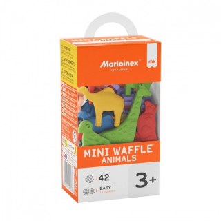 Klocki konstrukcyjne Wafle mini 42 elementy Animals MARIOINEX 907436