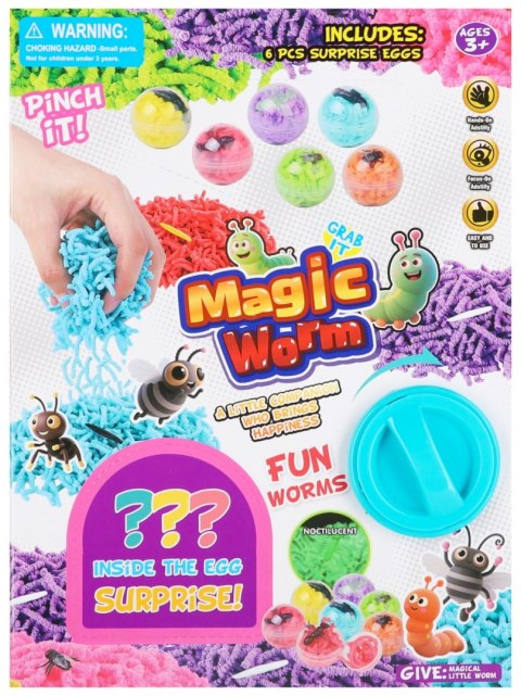 Masa plastyczna Magic Worm z akcesoriami 17x23 D45564