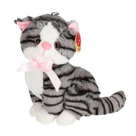 Pluszak 28 cm Kot z głosem 28 cm siedzący DEEF VIC 03734