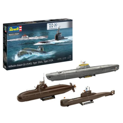 Revell 05186 1/144 70 Years Bundeswehr: Wilhelm Bauer, Type 206A, 212A