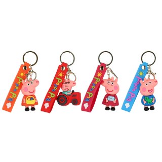 Brelok gumowy Świnka mix 6cm z opaską A 24 006581