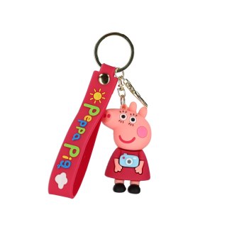 Brelok gumowy Świnka mix 6cm z opaską A 24 006581