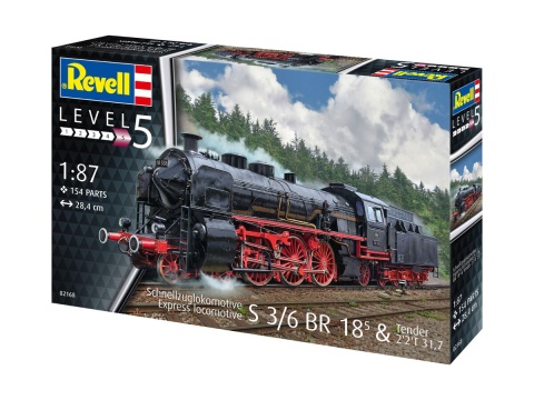 Revell 02168 1/87 S3/6 BR18 Express Locomotive with Tender