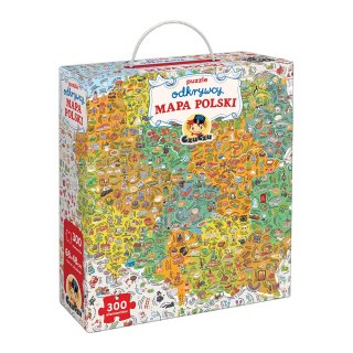 CzuCzu Puzzle odkrywcy Mapa Polski dla dzieci 7