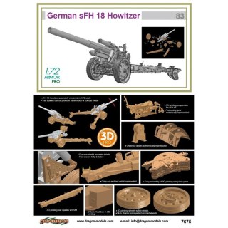 Dragon 7675 1/72 German sFH 18 Howitzer