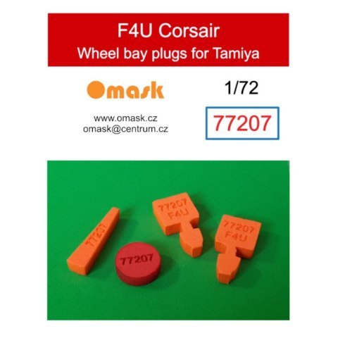 Omask 77207 1/72 F4U Corsair Wheel Bay Plugs (for Tamiya)