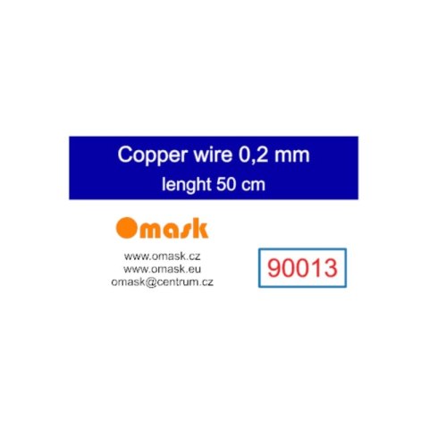 Omask 90013 Copper Wire 0,2 mm (Length 50 cm)