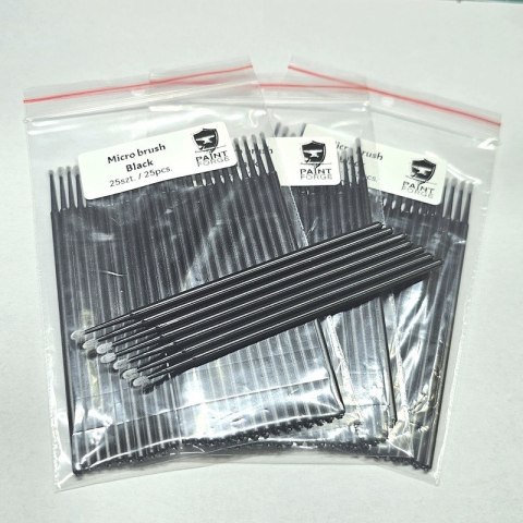 Paint Forge PFOT9003 Micro Brush Black (25 pcs)
