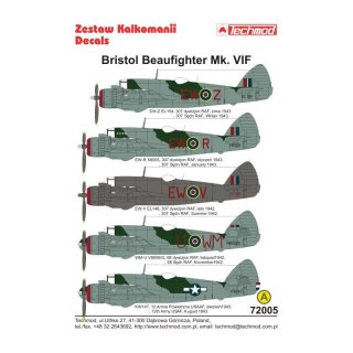 Techmod 72005 Beaufighter Mk. VI F