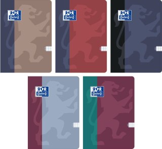 Brulion miękki OXFORD B-YOU A5 80 kartek kratka z marginesem