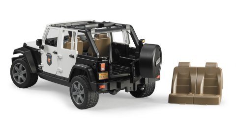 Jeep Wrangler Unlimited Rubicon policyjny z figurką policjanta BRUDER BR-02526