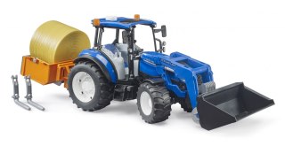 New Holland T5.120 z ładowaczem czołowym, wywrotką i widłami BRUDER BR-02187