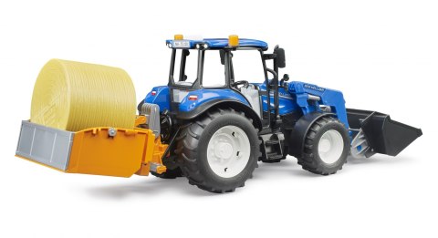 New Holland T5.120 z ładowaczem czołowym, wywrotką i widłami BRUDER BR-02187