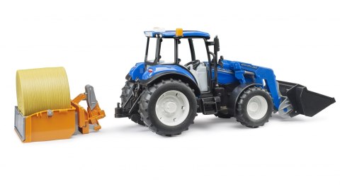 New Holland T5.120 z ładowaczem czołowym, wywrotką i widłami BRUDER BR-02187