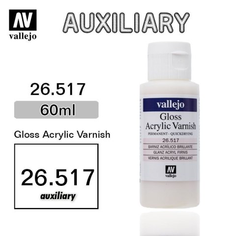 Vallejo 26517 Pernament Gloss Varnish 60 ml
