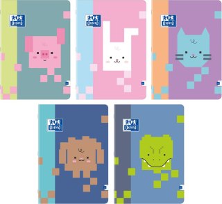 Zeszyt OXFORD ZOO BLOCKS A5 32 kartek linia z marginesem