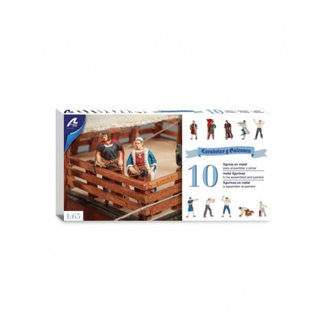 Arte 22411F Set of 10 Metal Figurines for Caravels and Galleons