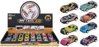 Auto wyścigowe obrotowe metalowe 10cm mix8 MEGA CREATIVE 583812