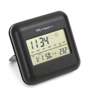 FIESTA DIGITAL WEATHER STATION LCD INDOOR OUTDOOR WIRELLESS STACJA POGODY Z WYŚWIETLACZEM LCD I CZUJNIKAMI BEZPRZEWODOWYMI BLACK