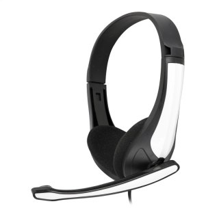 FREESTYLE HI-FI STEREO HEADPHONES SŁUCHAWKI NAUSZNE + MIC WHITE [43089] TE