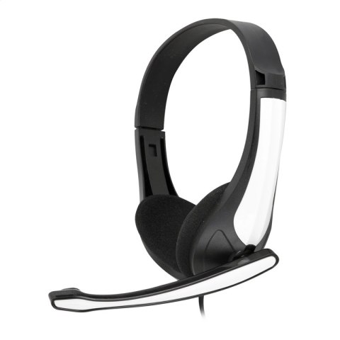 FREESTYLE HI-FI STEREO HEADPHONES SŁUCHAWKI NAUSZNE + MIC WHITE [43089] TE