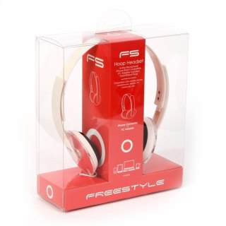 FREESTYLE SŁUCHAWKI NAUSZNE HOOP SŁUCHAWKI Z MIKROFONEM HOOP IPHONE+PC TOMATO [41416] TE
