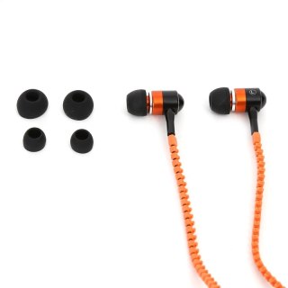 FREESTYLE ZIP EARPHONES + MIC SŁUCHAWKI DOUSZNE Z MIKROFONEM ZIP ORANGE [41801] TE