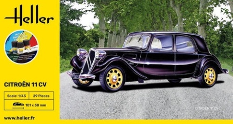 Heller 56159 Starter Set - Citroen 11 CV 1/43