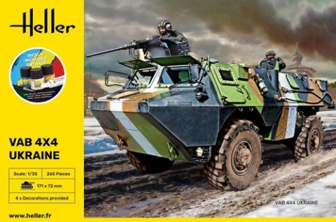 Heller 57130 Starter Set - VAB 4X4 Ukraine 1/35