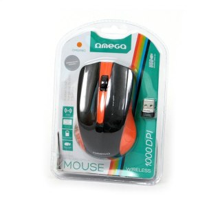 OMEGA MYSZ BEZPRZEWODOWA MOUSE WIRELESS 1000DPI ORANGE [41794]