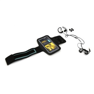 PLATINET IN-EAR EARPHONES SŁUCHAWKI + MIC SPORT + ARMBAND PM1070 BLACK [42926]