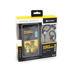PLATINET IN-EAR EARPHONES SŁUCHAWKI + MIC SPORT + ARMBAND PM1070 BLACK [42926]
