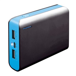 PLATINET POWER BANK 6000 mAh TORCH BLACK BLUE [43177] TE