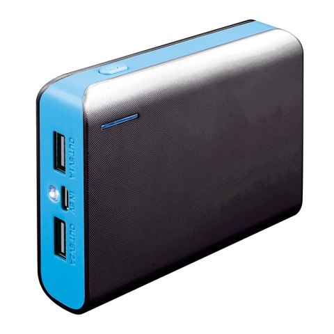 PLATINET POWER BANK 6000 mAh TORCH BLACK BLUE [43177] TE