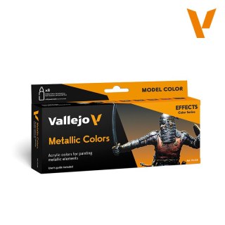 Vallejo 70118 Model Color Set Metallic (8 x 18 ml)