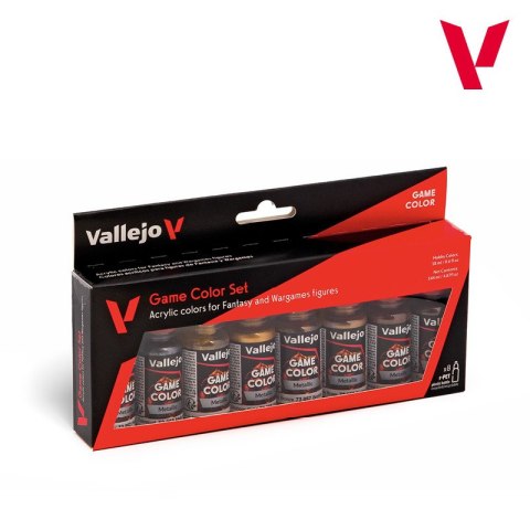 Vallejo 72303 Game Color Set Metallic Colors (8 x 18 ml)