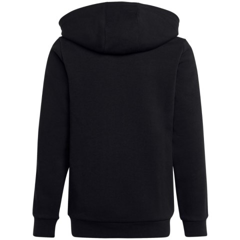 Bluza dla dzieci adidas Essentials 3-Stripes Fleece Full-Zip Hoodie czarna HR6331 Bluza dla dzieci adidas Essentials 3-Stripes Fleece Full-Zip Hoodie czarna HR6331