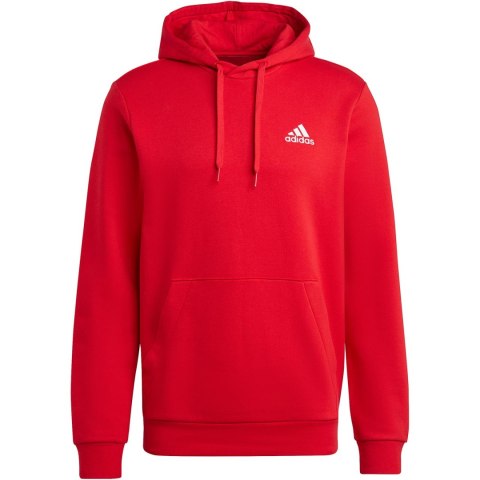 Bluza męska adidas Essentials Fleece Hoodie czerwona H47018 Bluza męska adidas Essentials Fleece Hoodie czerwona H47018