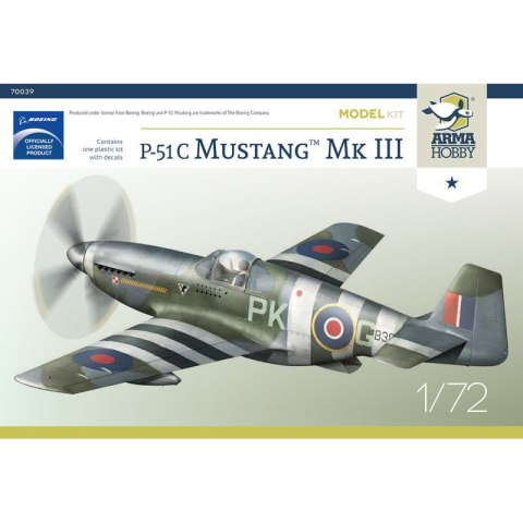 Arma Hobby 70039 P-51C Mustang Mk III 1/72
