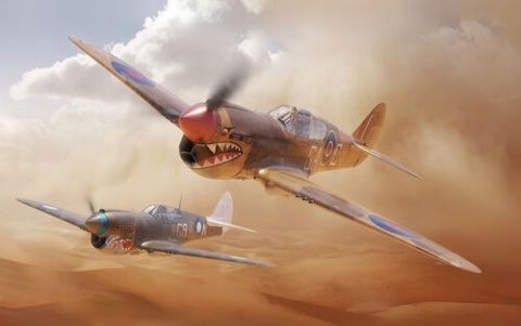 Eduard 11187 Curtiss Kittyhawk Mk.Ia / Mk.IV Dual Combo 1:48