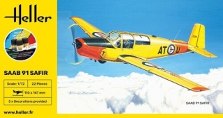 Heller 56287 Starter Set - SAAB Safir 91 1:72
